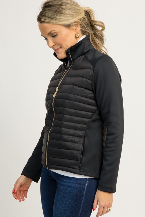 Gold Zip Puffer Jacket, Black - 1119-77.jpg