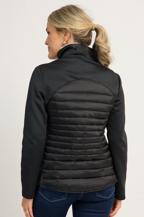 Gold Zip Puffer Jacket, Black - 1119-78.jpg