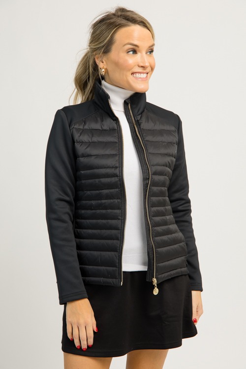 Gold Zip Puffer Jacket, Black - 1119-80.jpg