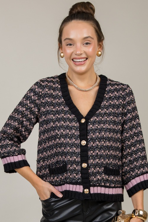 Sequin Tweed Cardigan, Black - 1119-83.jpg