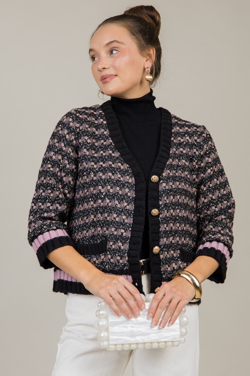 Sequin Tweed Cardigan, Black - 1119-86.jpg