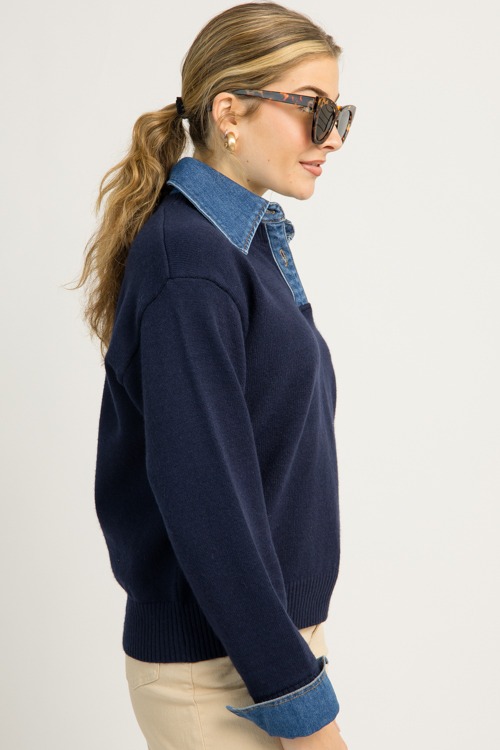 Denim Contrast Sweater, Navy - 1119-92.jpg