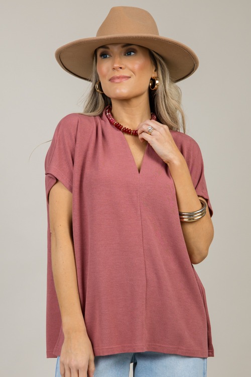 Leah Knit V-Neck Top, Dusty Ros - 1119-97.jpg