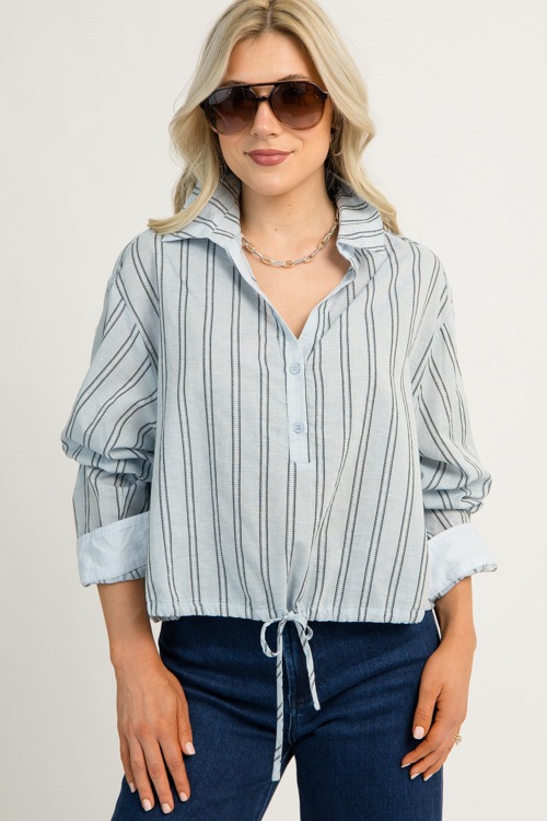 Draw Hem Stripe Shirt - 1119-99.jpg