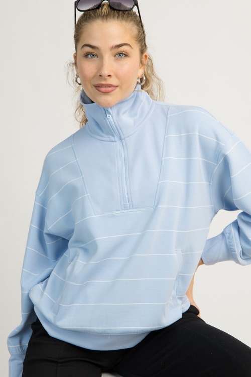 Modal Stripe Half Zip, Frost - 1120-1p.jpg