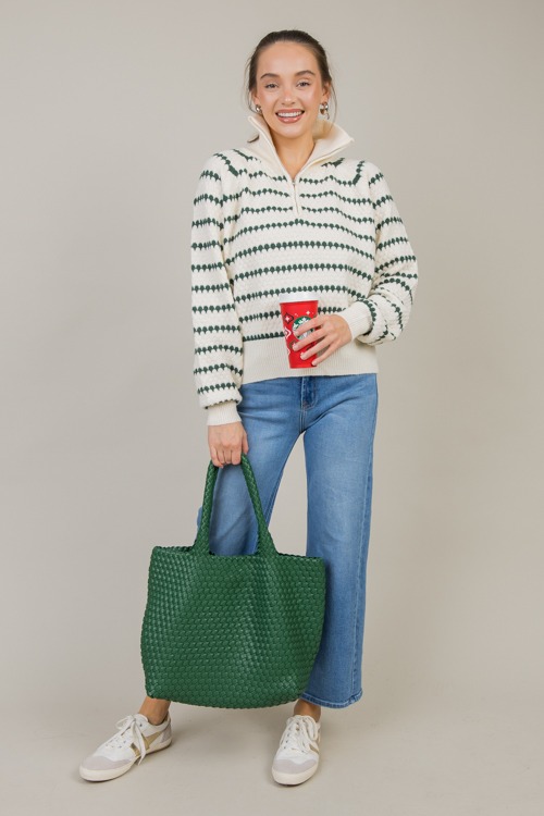 Stripe Zip Sweater, Hunter Gree - 1120-47.jpg