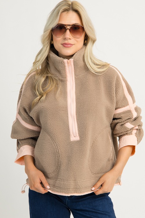 Contrast Trim Pullover, Smoky Brown - 1120-70p.jpg