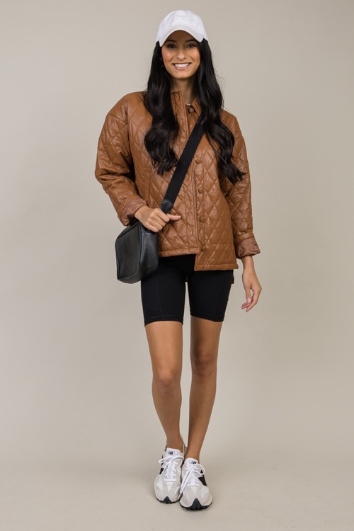 Quilted Leather Jacket, Brown - 1121-105.jpg