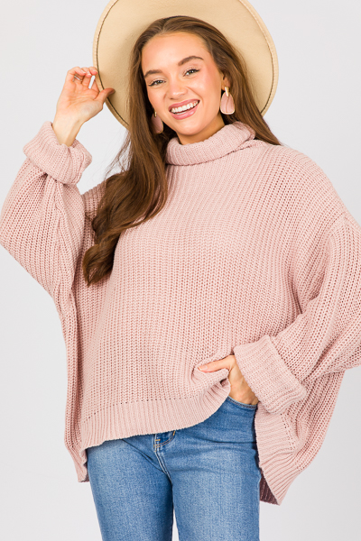 Lilith Sweater, Dusty Pink