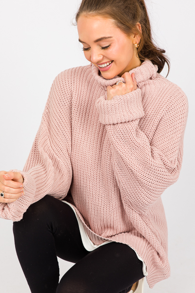 Lilith Sweater, Dusty Pink