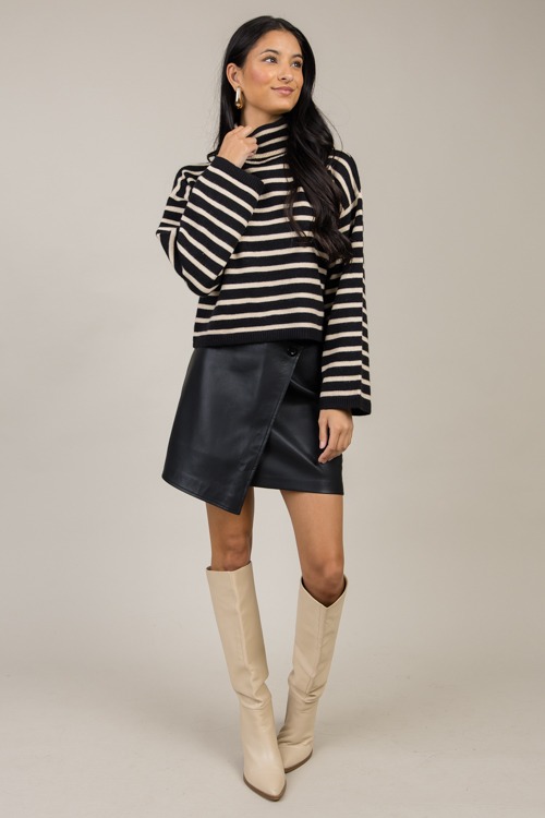 Wrap Front Leather Skirt, Black - 1121-193h.jpg