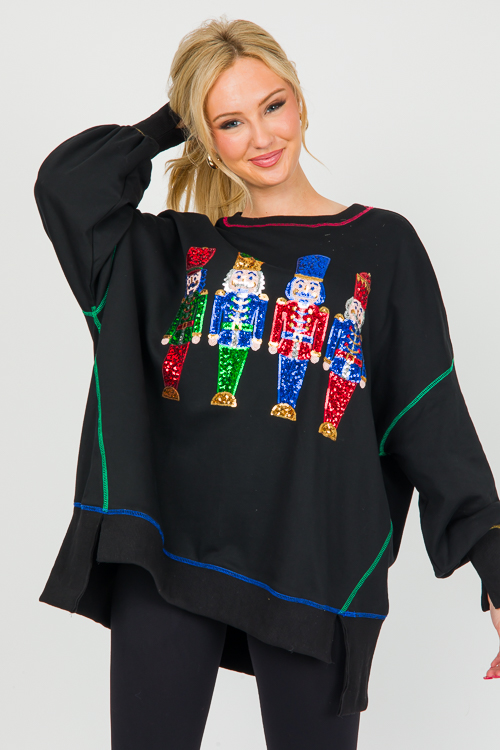 Nutcracker Oversize Tunic, Black