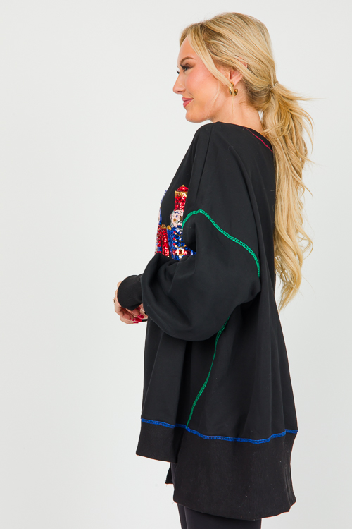 Nutcracker Oversize Tunic, Black