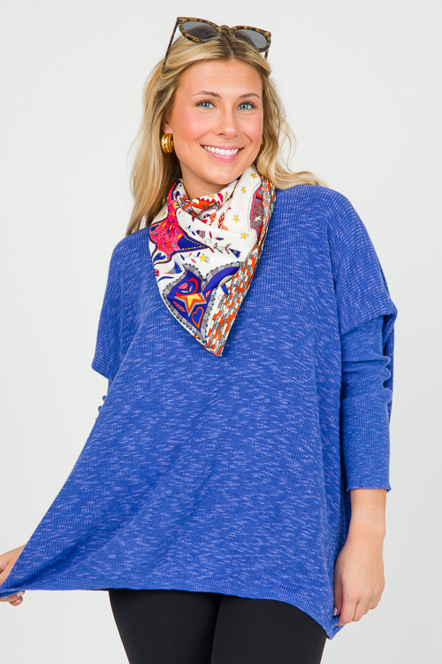 Ashley Sweater, Royal - New Arrivals - The Blue Door Boutique