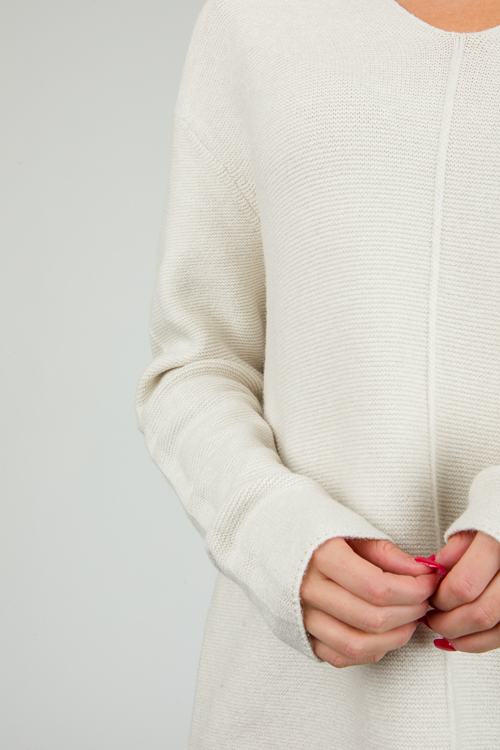 Notch Neck Sweater, Urban Grey