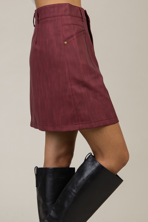 Burgundy Leather Mini Skirt - 1121-87.jpg