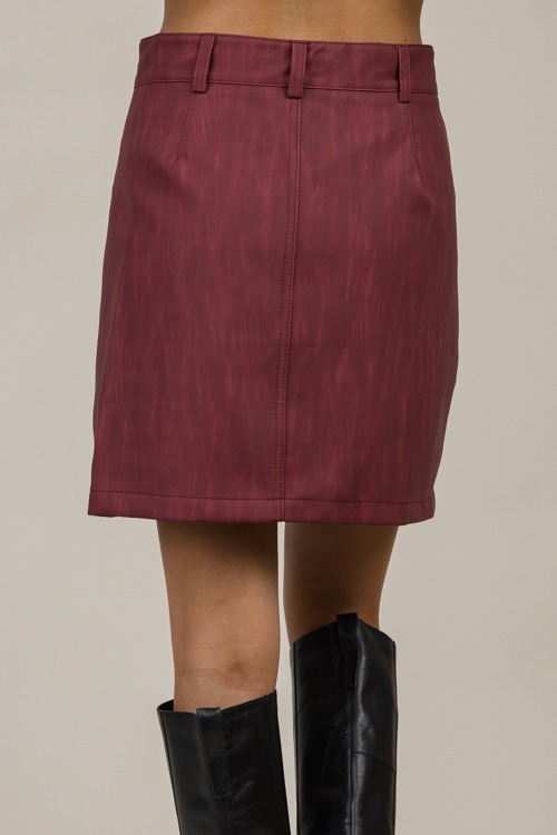 Burgundy Leather Mini Skirt - 1121-91.jpg