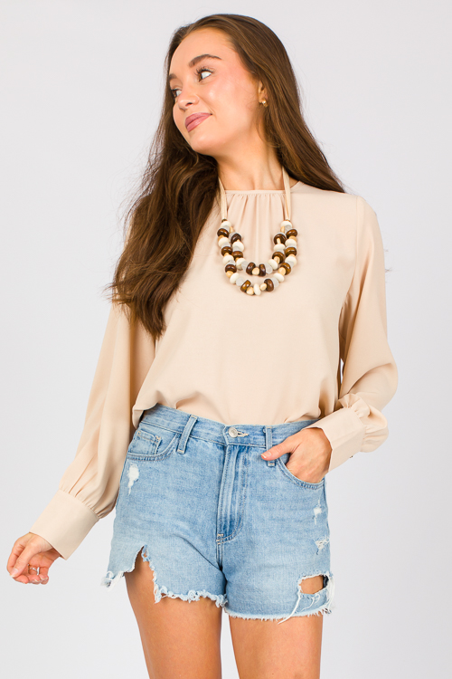 Shaylee Blouse, Lt. Taupe