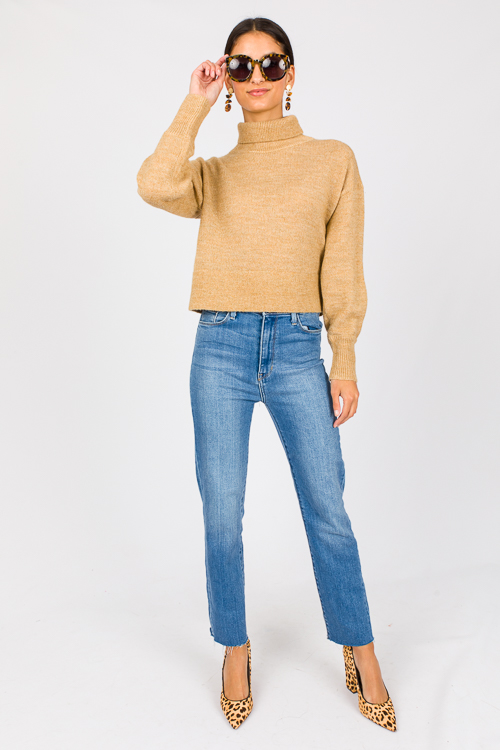 Cadence Crop Sweater, Taupe