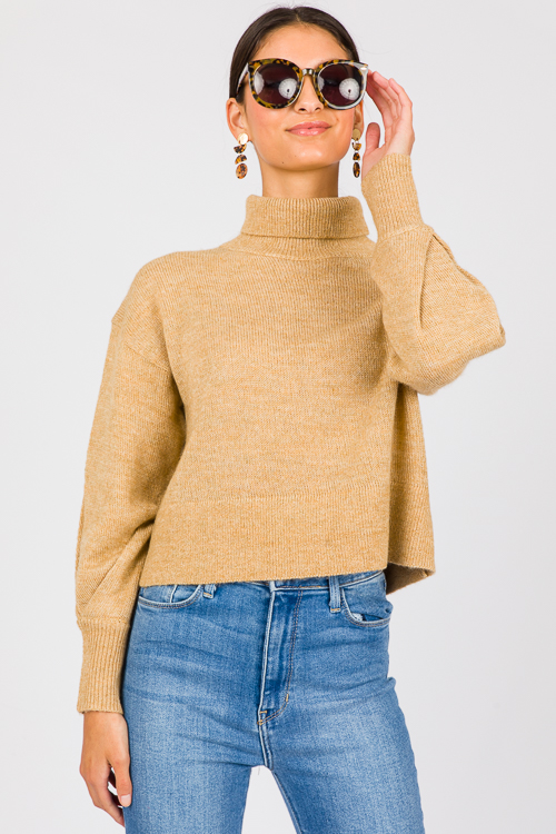 Cadence Crop Sweater, Taupe