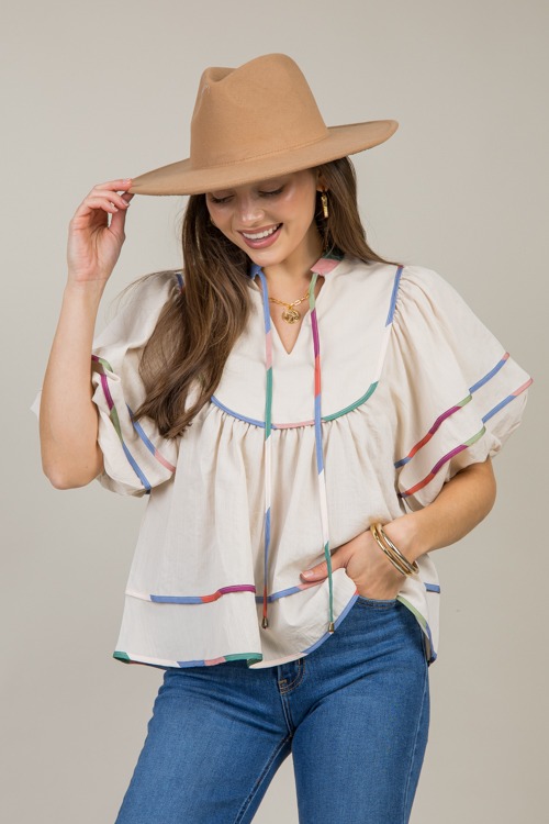 Stripe Trim Top, Ecru - 1122-153.jpg