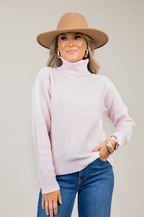 Dani Turtleneck, Pale Pink