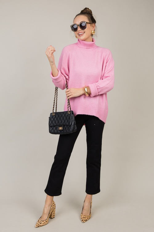 Maggie Sweater, Rose Pink