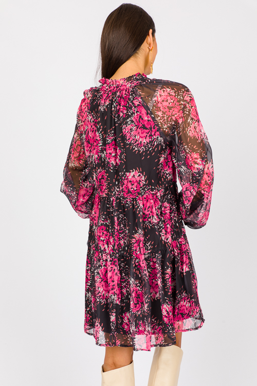 Bursting Blooms Dress, Pink