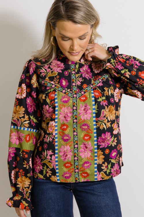 Fannon Floral Blouse, Black Multi - 1125-103h.jpg