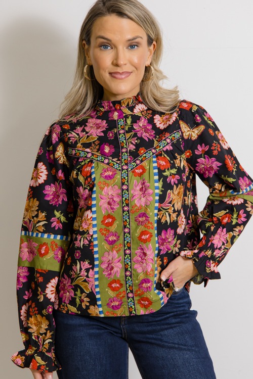 Fannon Floral Blouse, Black Multi - 1125-105.jpg