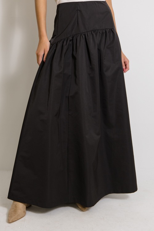 Fit and Flare Maxi Skirt, Black - 1125-115.jpg