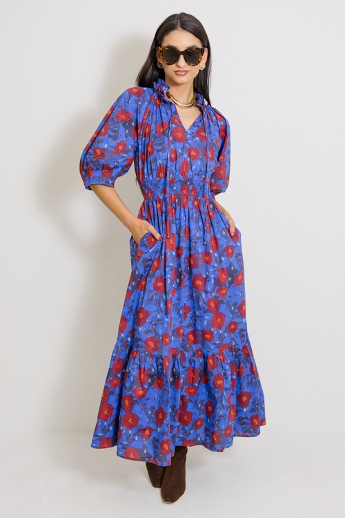 Floral Smock Waist Maxi, Midnight - 1125-2.jpg