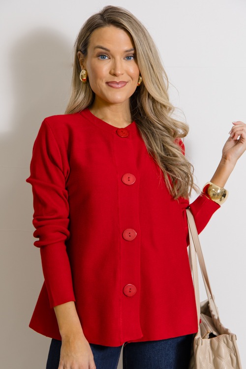 Button Front Cardigan, Red - 1125-76p.jpg