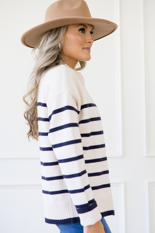 Stripe Zip Sweater Jacket, Ivory - 1125-79h.jpg