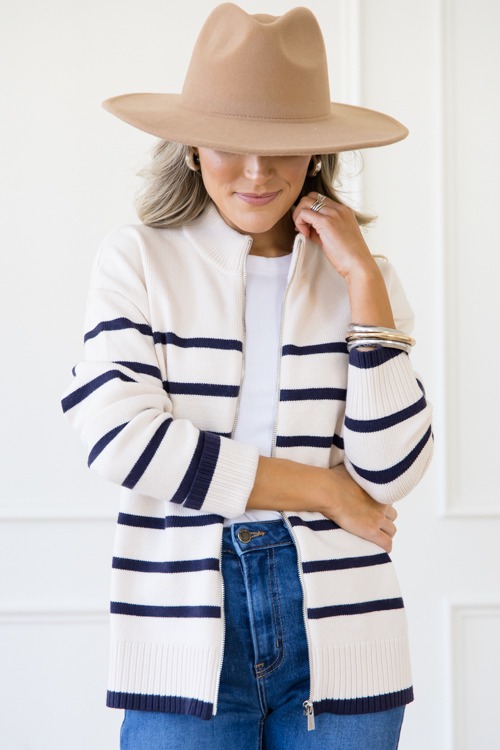 Stripe Zip Sweater Jacket, Ivory - 1125-84.jpg