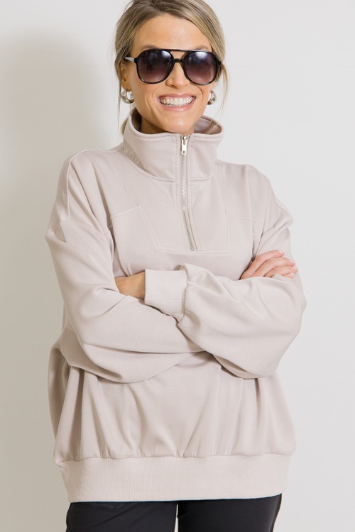 Quarter Zip Pullover, Taupe - 1125-94.jpg