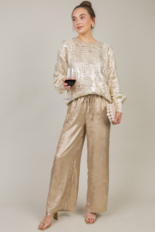 Metallic Pull-On Pants, Brass - 1126-27h.jpg