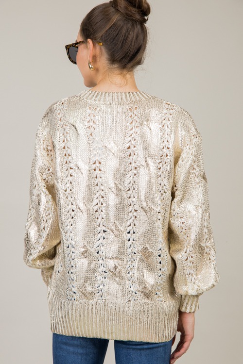 Gold Foil Cable Sweater - 1126-32.jpg