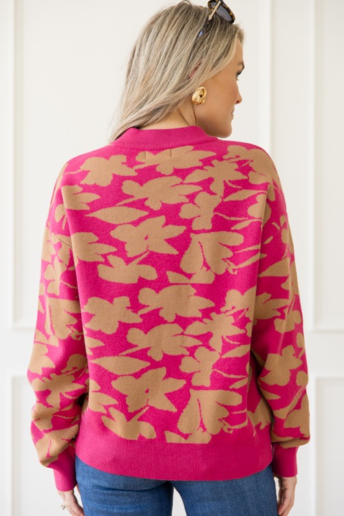 Joy Floral Sweater, Magenta/Taupe - 1127-22.jpg