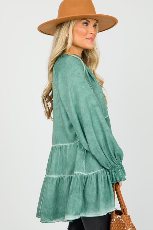 Mineral Wash Tiered Tunic