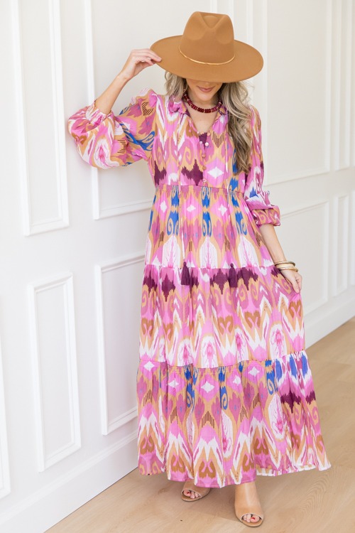 Ikat Print Maxi