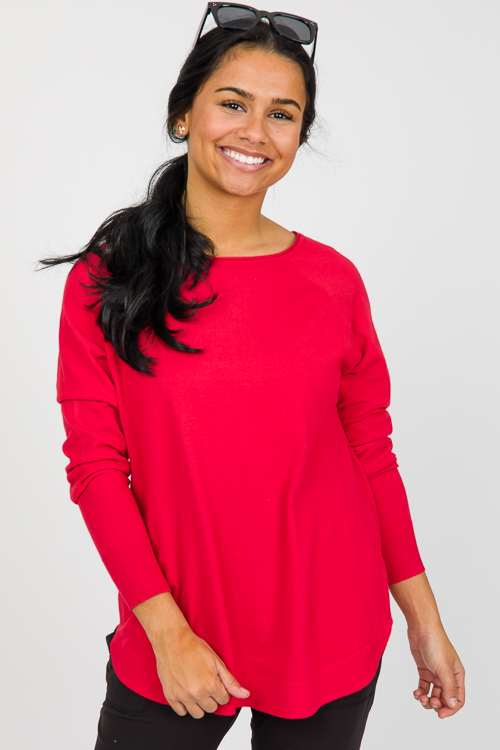 Lulu Sweater, Red