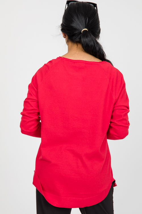 Lulu Sweater, Red