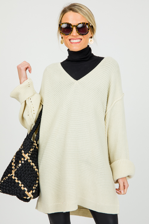 Drop Shoulder Oversize Sweater