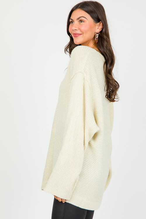 Drop Shoulder Oversize Sweater