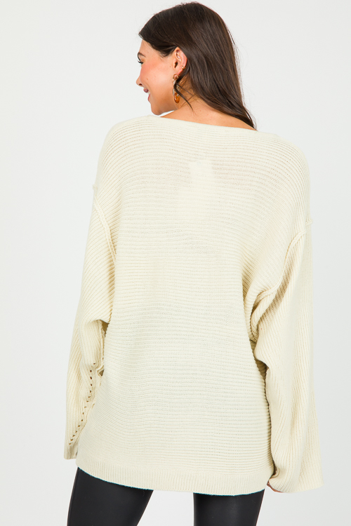 Drop Shoulder Oversize Sweater