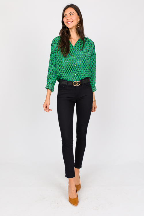 Cairo Button Up, Kelly Green