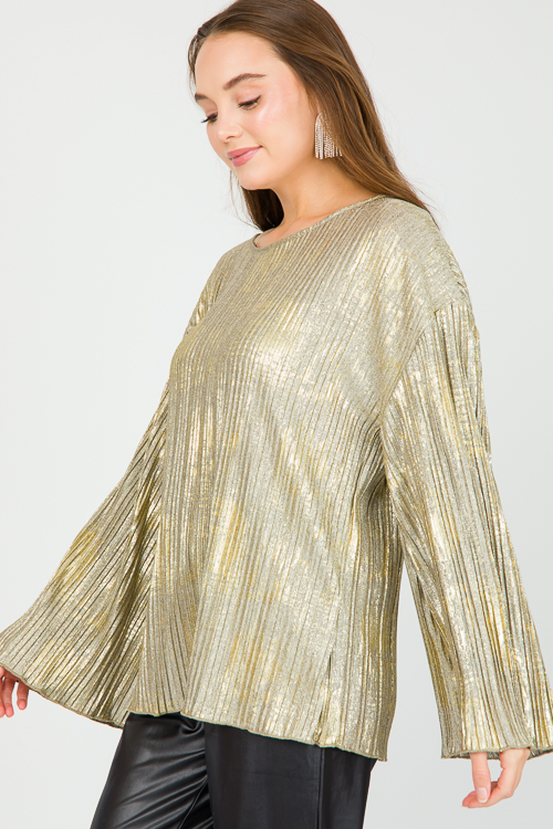 Pleated Gold Top