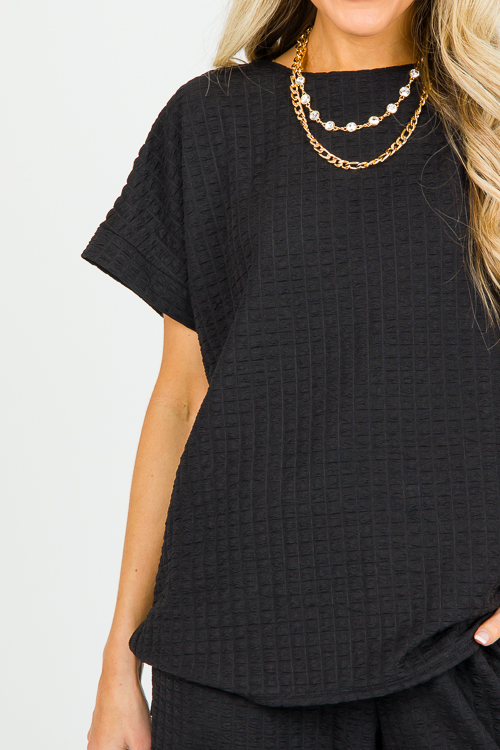 Taylor Textured Set, Black