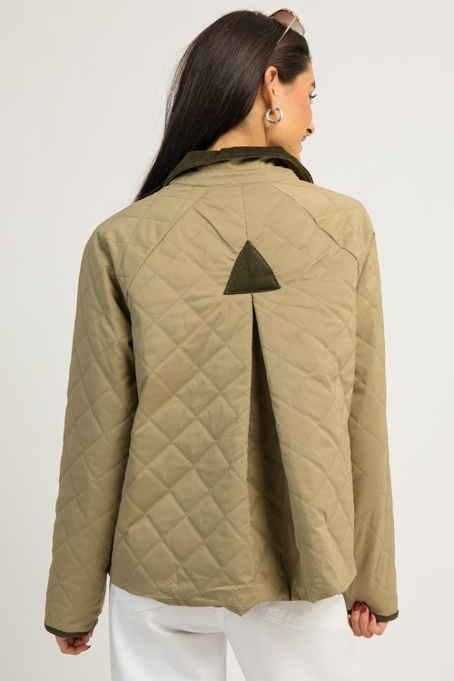 Ophelia Quilted Jacket, Olive (MONDAY NEW ARRIVAL) - 1201-10h.jpg